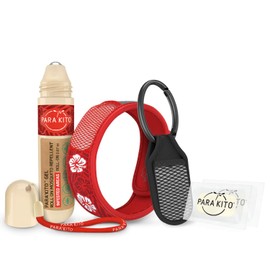 PARA'KITO Mosquito Repellent Bundle - 1 Roll-on | 1 Wristband | 1 Clip (Roll-on + Hawaii + Black)