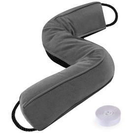 Sunolga 38" Door Draft Stopper Blocks Hot Cold Air with Removable Washable Cover for Gaps Up to 3", All-Season Noise, Light, Dust and Wind Seal for The Bottom of Door and Window, Grey