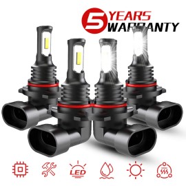 AUIMSOCO 9006+9005 Bombillos LED Focos Para Auto Carro Luz De Coche Faros Faro Delanteros