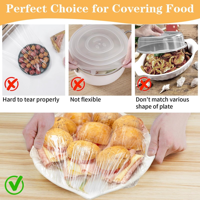 Plastic Shower Caps for Sourdough Bread, 200 Pcs Bowl Covers