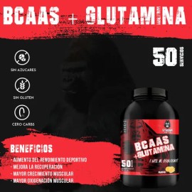 Bcaas  Glutamina Strong Protein 1kg Varios Sabores                                                                                                    