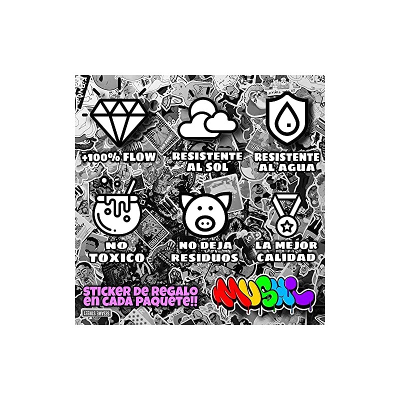 50 Stickers y calcomanias con diseños Únicos, calcomanias de vinilo