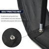 Foldable Golf Chipping Practice Net, with 4 Ground Stakes and