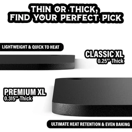 Primica Pizza Steel for Oven XL -16" x 13.4" x 0.315" - Durable Steel as Alternative to Pizza Stone - High Quality Steel for BBQ Grill and Bakings (Premium Extra Thick)