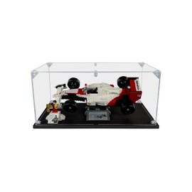SONGLECTION Acrylic Display Case Compatible for McLaren MP4/4 & Ayrton Senna #10330, Dustproof Display Case (Case Only)