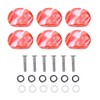 6 PCS Tuner Buttons Guitar Machine Head Semicircle Tuning Peg