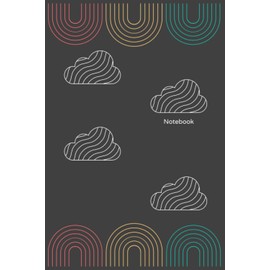 Curvy shapes Notebook: Notebook with blank lined pages on the interior and a minimalist design on the exterior.