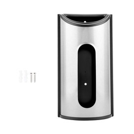 VOBOR Stainless Steel Bag Dispenser, Shopping Bag Holder with Wall Mount, Shopping Bags Plastic Bag Dispenser for Kitchen, Wall, Cupboard, in the Car