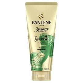Pantene 3 Minute Miracle Smooth and Sleek - Deep Conditionining Treatment For Frizzy Hair, 400ml