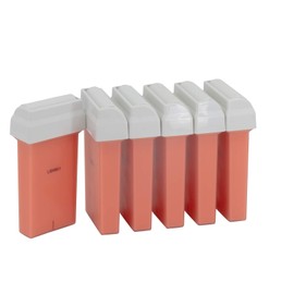 EpilWax - 6 Stück Wachspatronen Für Veet EasyWax Kompatibel - Nachfüllpatrone 50 ml Wachs Rose Roll-On