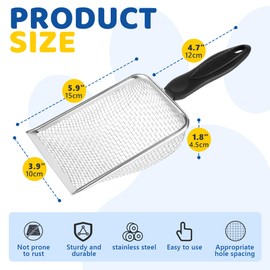 JSMTKJ Sandsieb aus Rostfreiem, Reptilien Siebschaufel, Katzenstreuschaufel aus Metall, cat Litter Scoop Poop Sieben für Heimtier