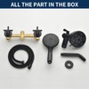 2 Handle Shower Faucet Shower System Complete 2 in 1