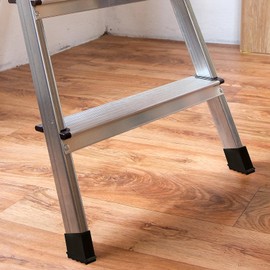 DOITOOL 4 Pcs Ladder Feet Rubber Pads,Non Slip Ladder Feet Covers,Step Ladder Foot Pads Antiskid Ladder Leg Protective Covers,Ladder Feet Mats,Replacement Ladder Accessories