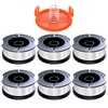 Pack of 6 Grass Trimmer Spools Compatible with Black and