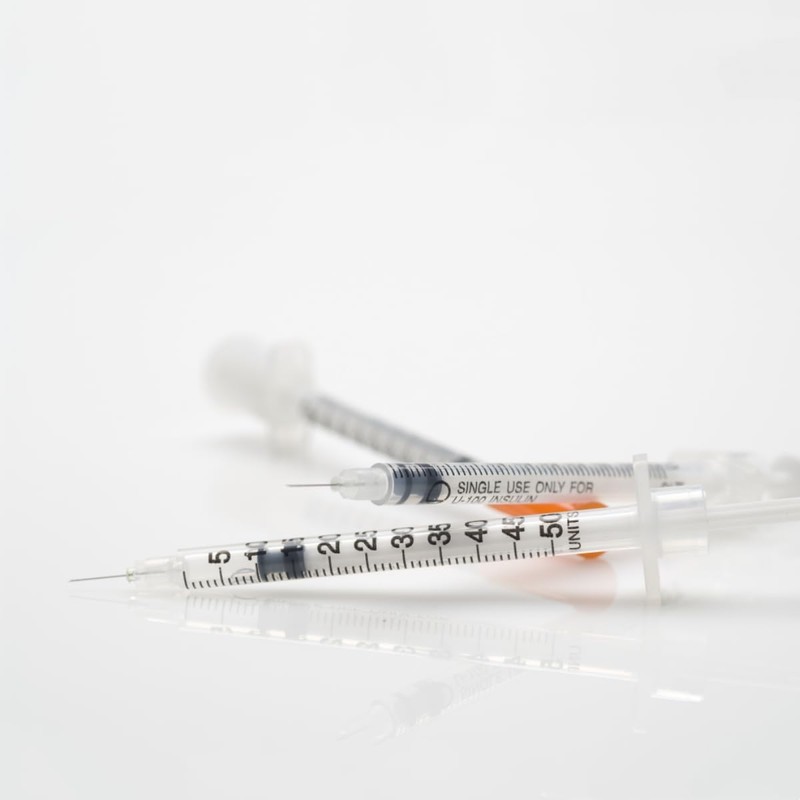 EbonCanvas 1/2ml 29G 1/2 Inch Measuring Syringes Lab Supplies, Individually