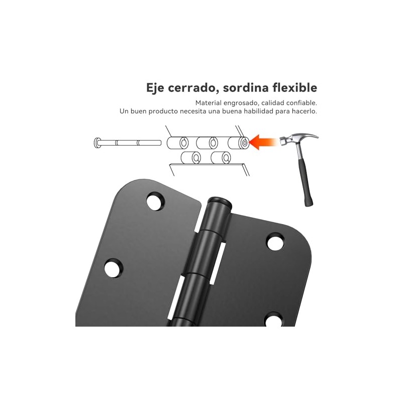 Bisagra Eurovent Serie 35 Aluminio (par) Incluye Tornillería (Blanco)