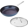 MsMk Non stick frying pan set with lid Blue, 12-inch