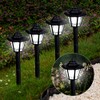 LAUREL CANYON 4 Pack Solar Pathway Lights, LED Bulbs Solar