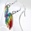 Handmade Rainbow Lips Earrings - Pride Earrings - Mouth Earrings