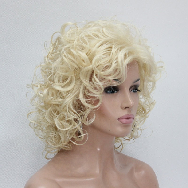 Lydell Short Length Afro Curl Full Synthetic Wig Women Wigs
