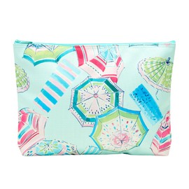 Thirty-One Gifts Zipper Pouch, Large Zippered Pouch for Purse, Travel Bag, or Home Organization, Under the Umbrella