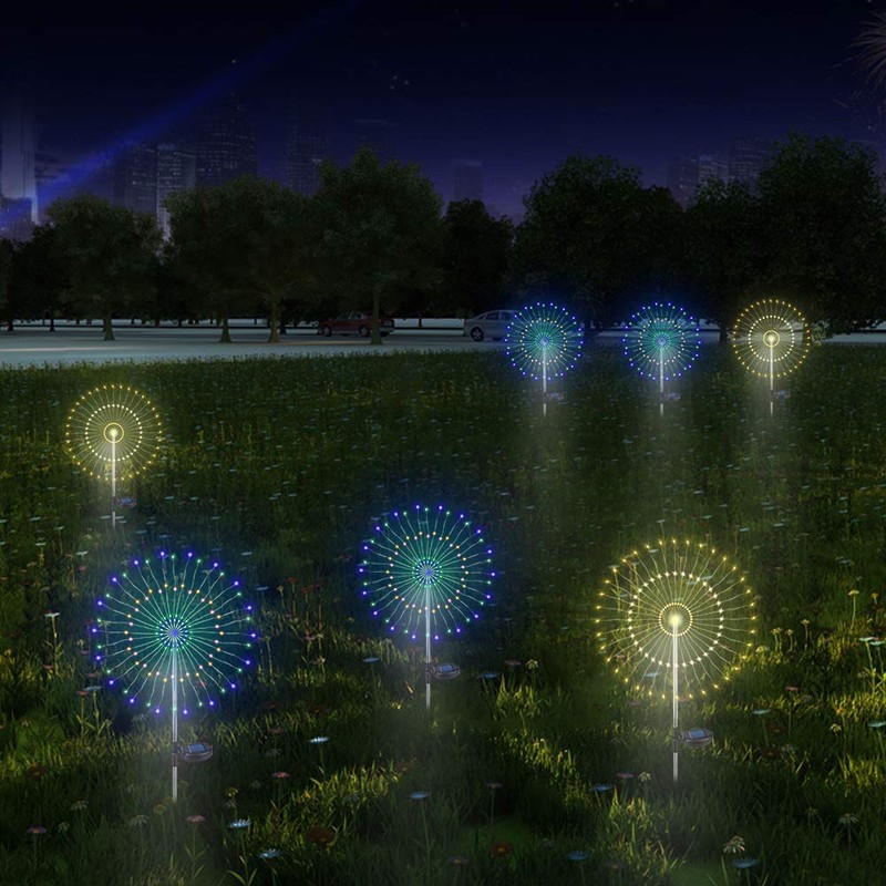 Fireworks light warm white