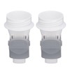 2Pcs Breastmilk Storage Bag Adapter Portable Convenient Use Wide Mouth