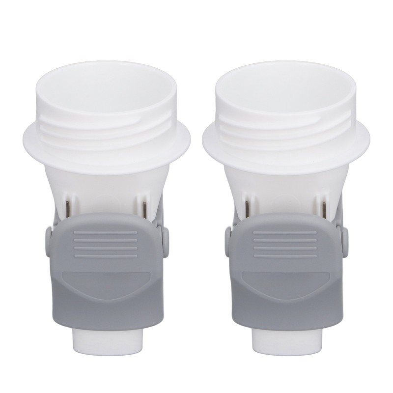 2Pcs Breastmilk Storage Bag Adapter Portable Convenient Use Wide Mouth