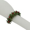 Beaded Flowers Design Napkin Rings (Set of 4)