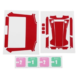Drone Fluorescent Sticker Waterproof PVC Repeatable Paste Drone Body Remote Control Skin Sticker for DJI MINI 3 PRO Red with Screen Version