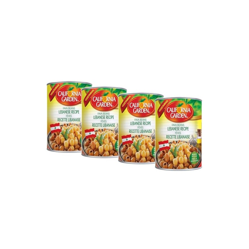 California Garden Fava Beans Lebanese Recipe 450g (4 cans)