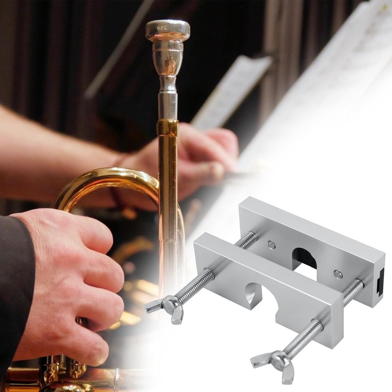 Zodazoqa Adjustable Mouthpiece Puller Tool Silver Aluminum Mouthpiece Puller Tool