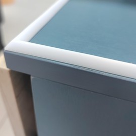 WOLAIYE Tiny Shower Water Dam Guard White, Flexible Self-Adhesive Shower Threshold Water Barrier for Kitchen Countertop, Bathtubs, Sinks(White, 3 Meters)