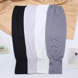 Plain Loose Fit Baggy Cool Arm Sleeves Summer Arm Warmers Loose Fit Cool Arm Sleeves (Light Gray) 3ea