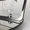 MotorVehicleParts New Slim 4 Holes Black Chrome License Plate Frame