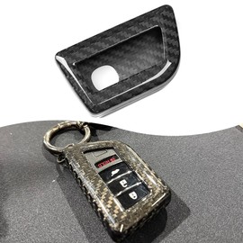 Jogon Dry Carbon Fiber Key Fob Cover for Acura Integra MDX RDX TLX 2022 2023 2024 2025, 4/5 Buttons Keyless Entry Remote Smart Key Fob Protector (Black CF for 4 Buttons)