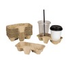 Karat C5001 Molded Fiber 2 Cup Holder for 8oz to