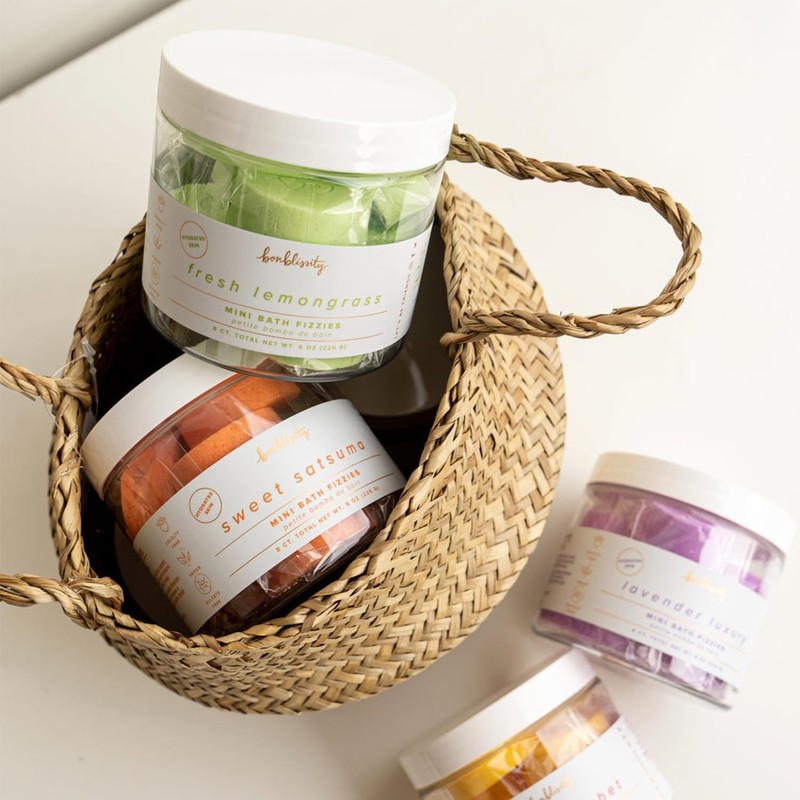 Bonblissity Mini Bath Bombs for Women, 8 pcs - Fresh