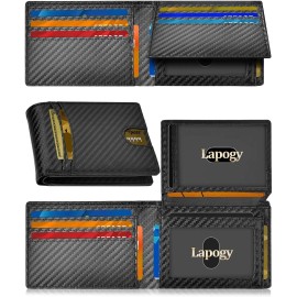 Slim Leather Wallet for Men Dad Husband Boyfriend-Stocking Stuffer Gift for Christmas Valentines Birthday Fathers Daycolor: Black Color