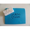Queen stamp for soap pottery and polymer clay