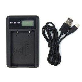 PCATEC NIKON EN-EL5 Compatible USB Charger, 4-Level Display Specifications, Coolpix P80, P510, S10 (USB Charger, LCD Included)