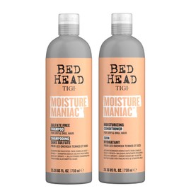 TIGI TIGI Bed Head Shampoo and Conditioner For Dry Hair Moisture Maniac Sulfate-Free Shampoo & Moisturizing Conditioner with Argan Oil 25.36 fl oz 2 count