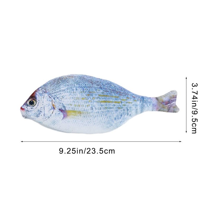 WSHuayee Fish Shape Pen Bag, Zipper Pencil Case, Creative Pencil
