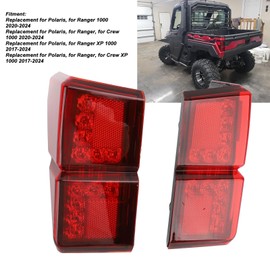 1 Pair UTV Tail Lights for Polaris 1000 Crew 1000 XP 1000 Crew XP 1000, 2413766 2413767 Automotive Tail Light Assemblies, High Brightness Rear Tail Lamp