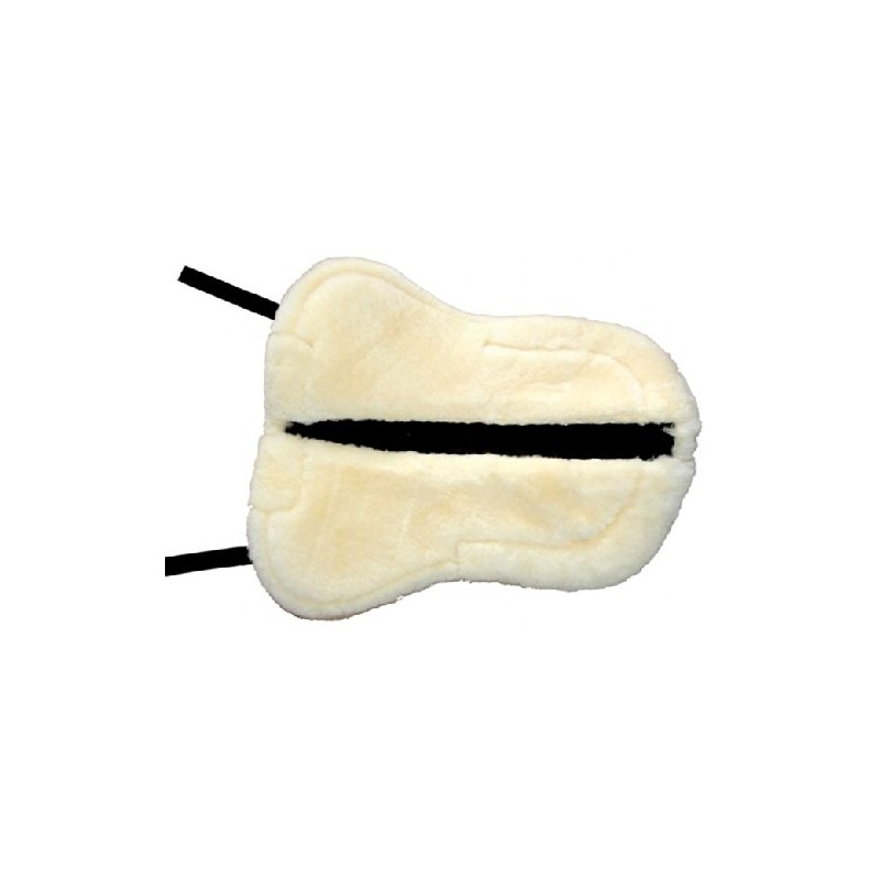 KM Elite High Wither Half Pad - Spine Free (White/Natural,