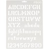 QUILTING CREATIONS P500 8.5" x 11" Stencil Sheet 1" Alphabet
