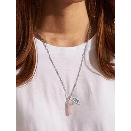 Best Friend Necklaces for 2 Crystal Necklace Friendship Necklace Matching Heart BFF Pendant Necklaces Set for 2 Teen Girls Women Sisters (B)