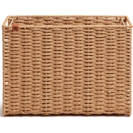 U Brands Woven Hanging File Basket, Office Organization Supplies, 1 Count