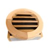 Miller Shingle Round Clear Cedar Vent, Recessed Mount - 12