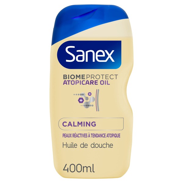 Sanex - BiomeProtect Atopicare Oil Calming - Shower Oil - Reactive Skin with Atopian Trend - 400ml